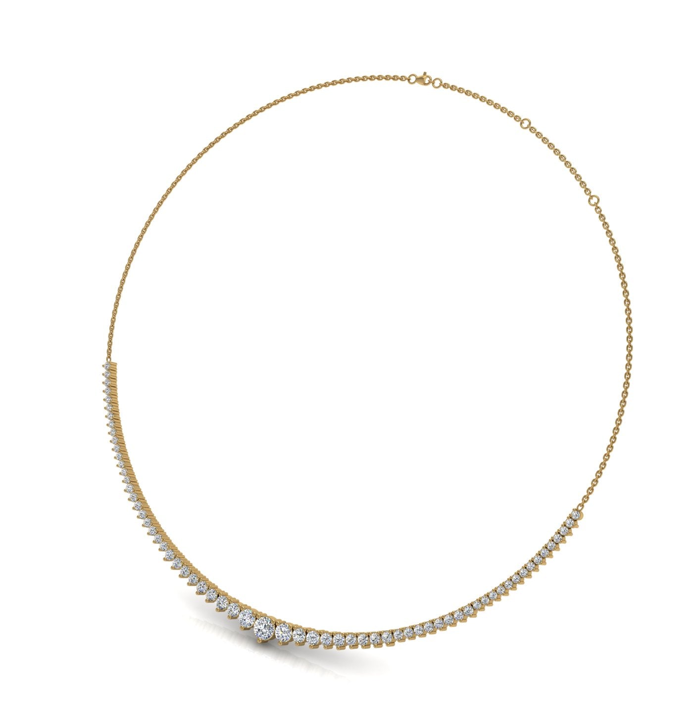Gold tennis necklace youre the one