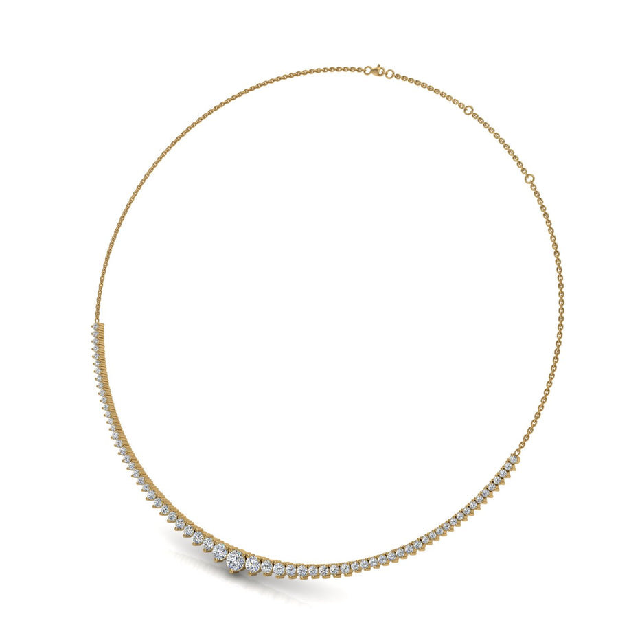 Gold tennis necklace youre the one