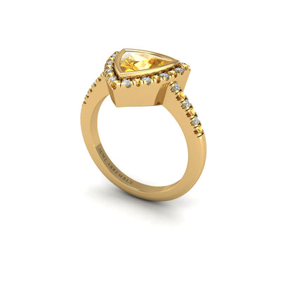 Gold Yellow Sapphire Rings for Women