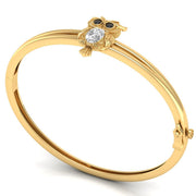 nyra pechaka owl oval lab diamond bangle
