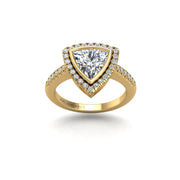starry trillion lab-grown diamond halo ring