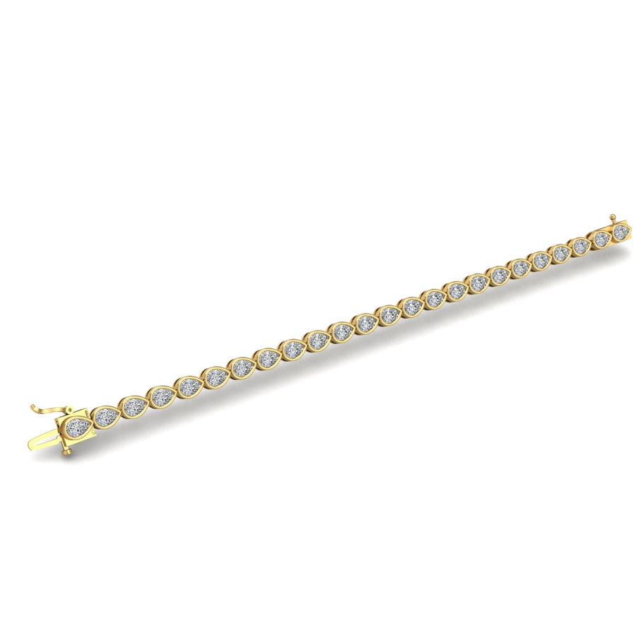 stellar tennis pear lab-grown diamond bracelet