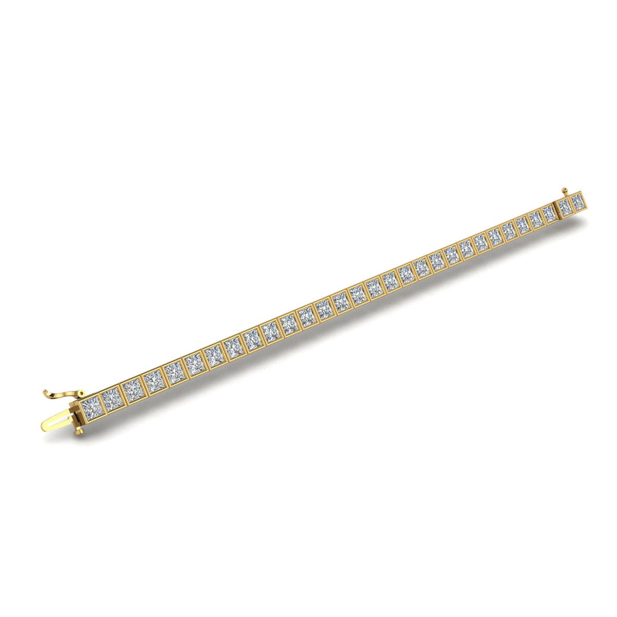 stellar tennis princess lab-created diamond bracelet