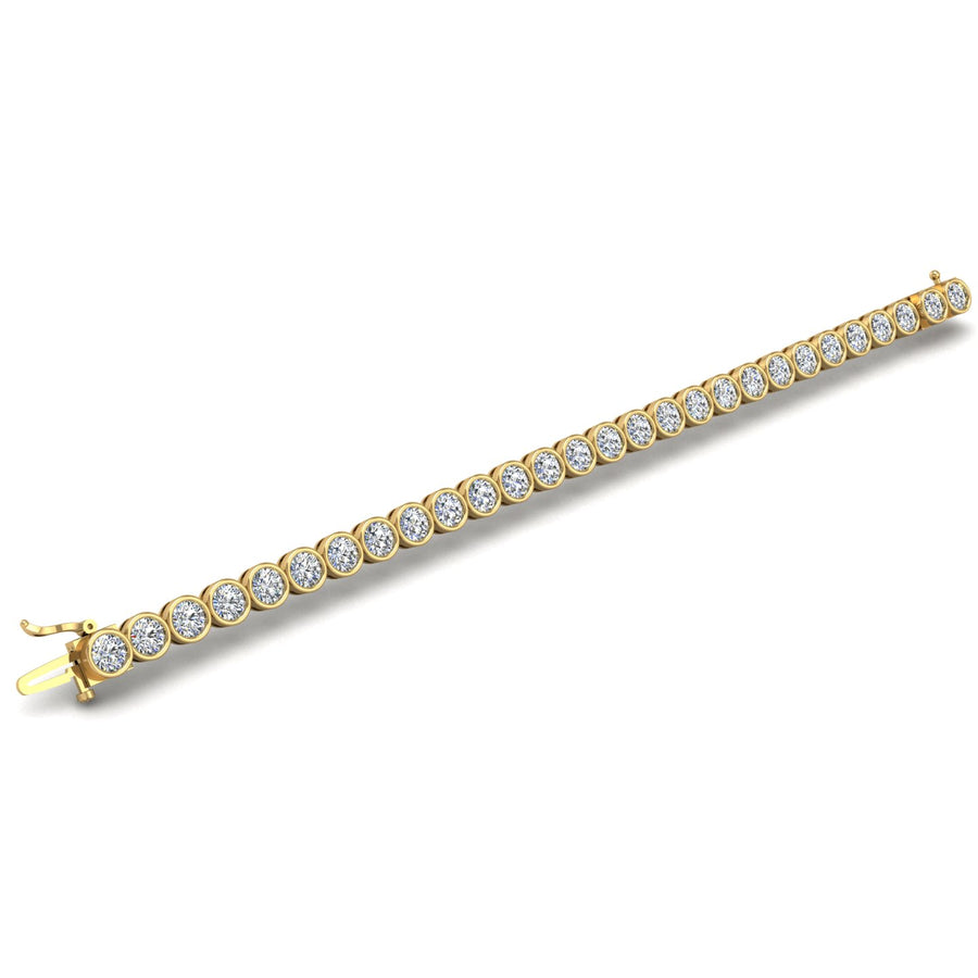stellar tennis round lab-created diamond bracelet