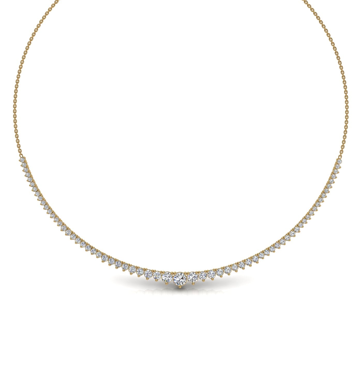 you're the one tennis necklace with lab-grown diamonds